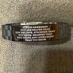 Encouragement bracelet for men or women